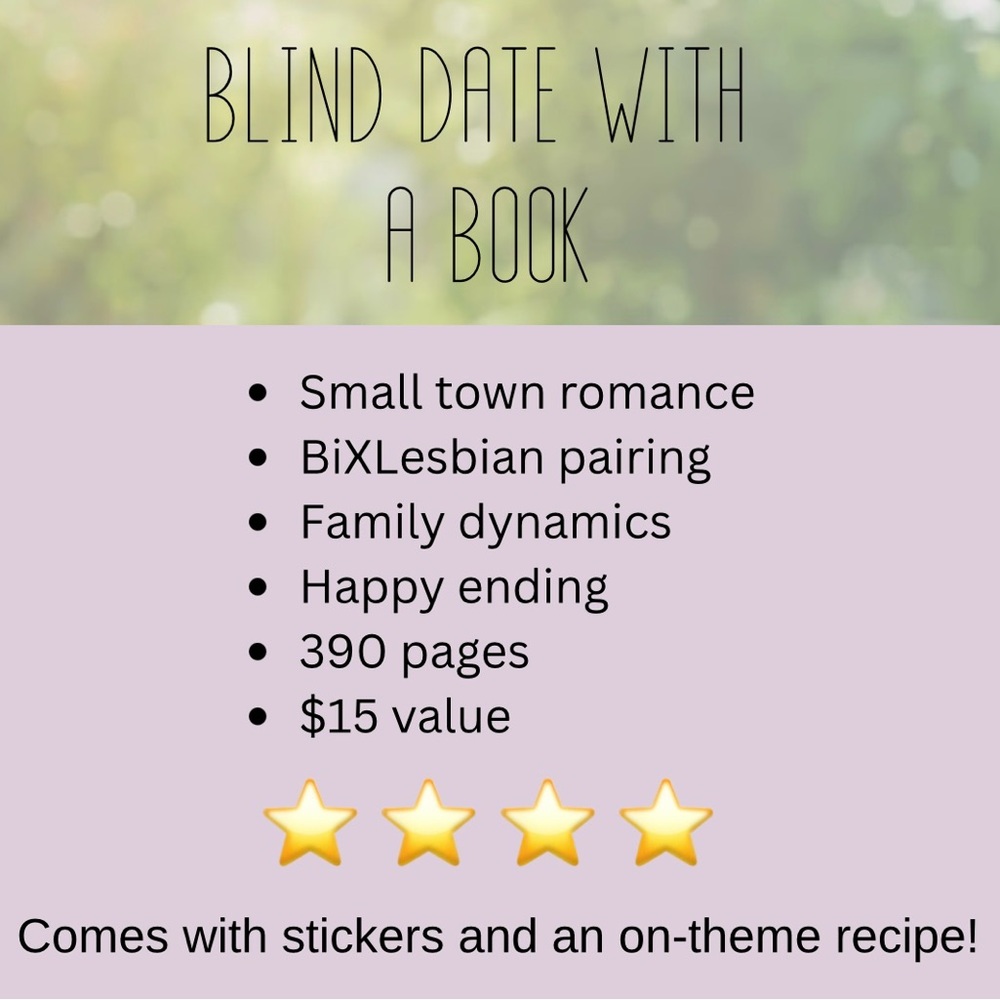 Blind Date With a Book - Small town romance, sapphic